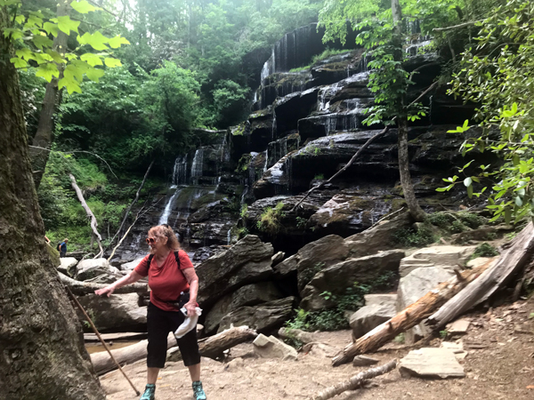 Karen Duqette at Yellow Branch Falls