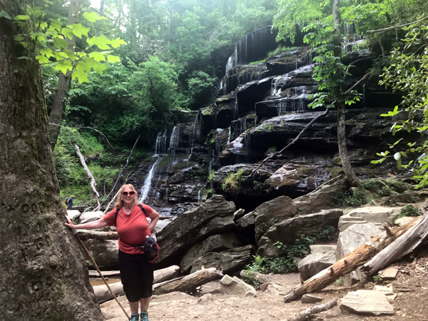 Karen Duqette at Yellow Branch Falls