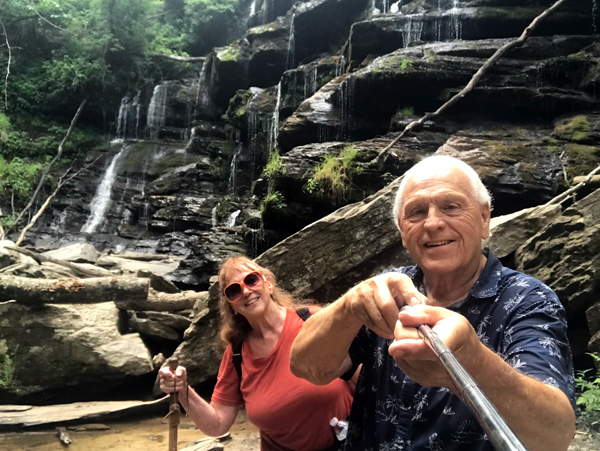 The two RV Gypsies at Yellow Branch Falls