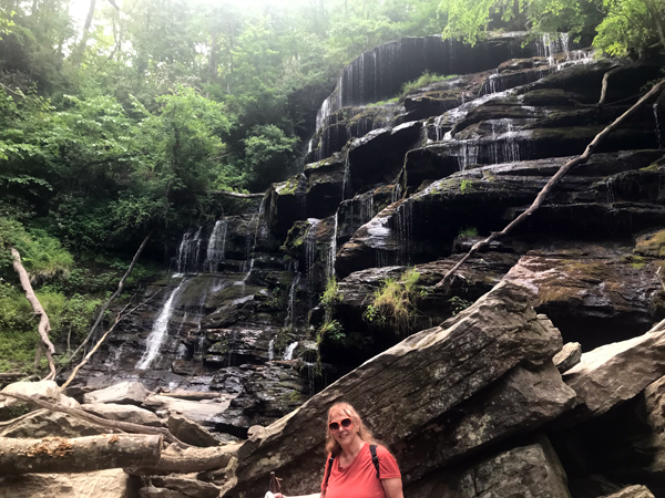 Karen Duqette at Yellow Branch Falls