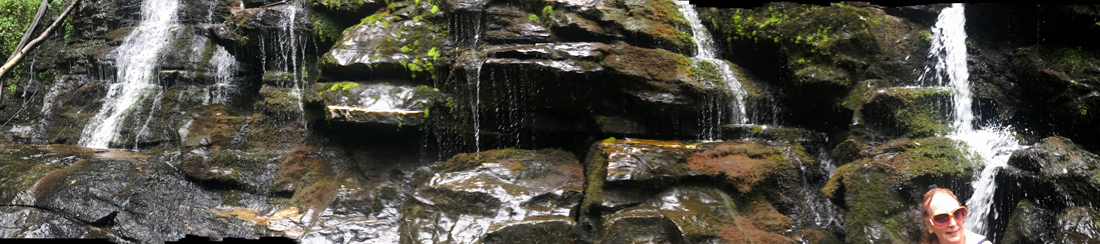 Panorama of the waterfall