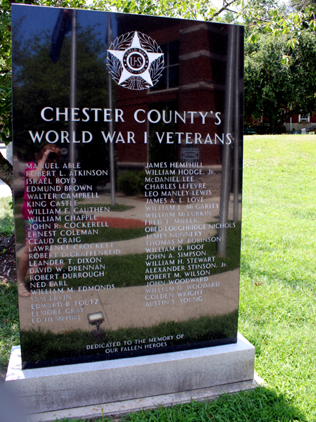 Chester County WWI Veteran  Memorial