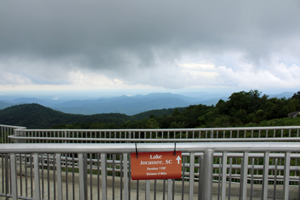 Lake Jocassee SC and the view