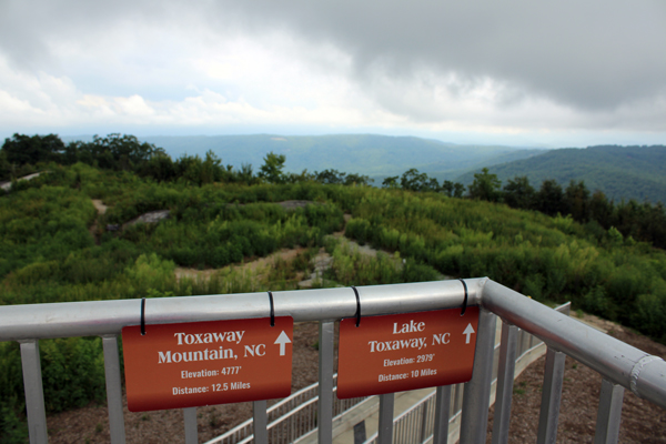 Toxaway Mountain and Lake Toxaway NC