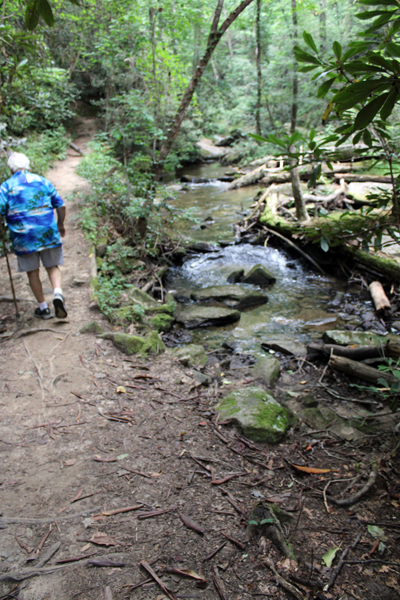 Lee Duquette by Reedy Cove Creek