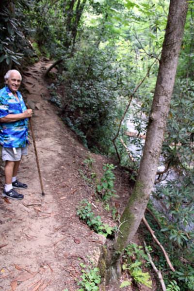 Lee Duquette by Reedy Cove Creek