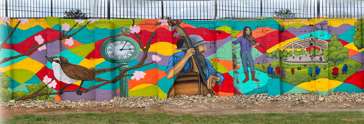 playground wall mural