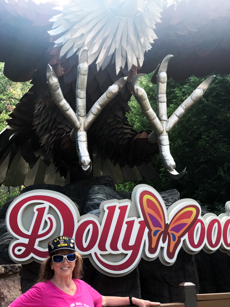 Karen Duquette at the Dollywood Eagle