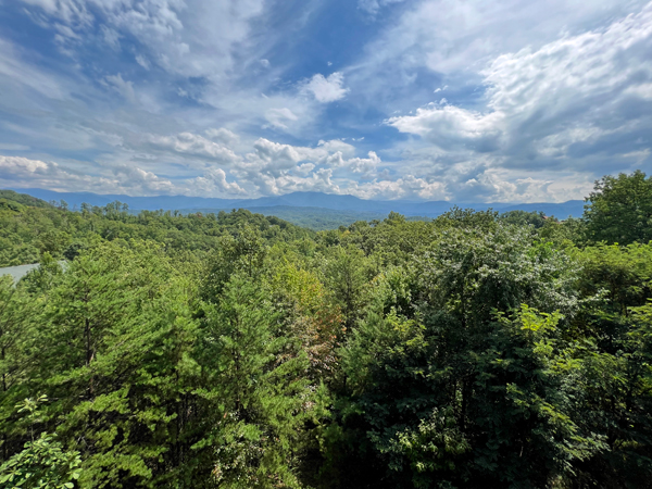 Smoky Mountains view from the back porch 