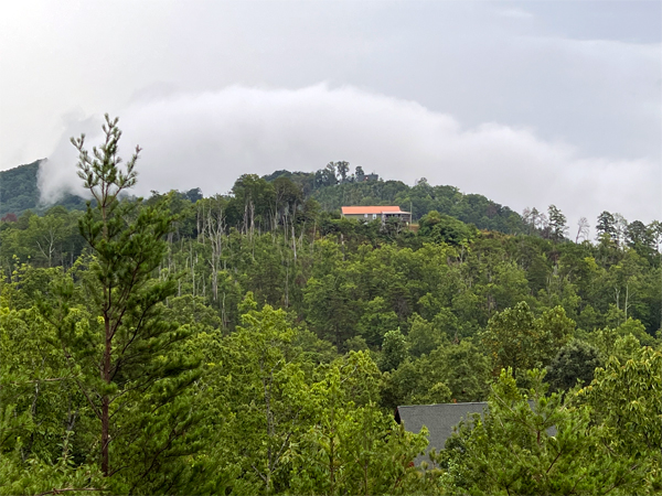 Smoky Mountains view from the back porch 