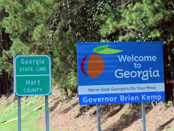 welcome to Georgia sign