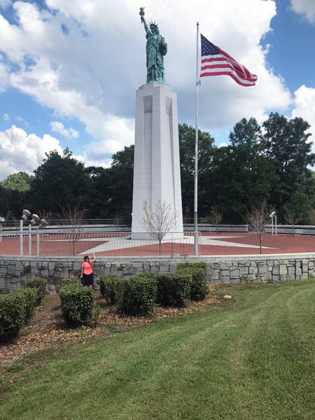 Karen Duquette and the Statue of Liberty