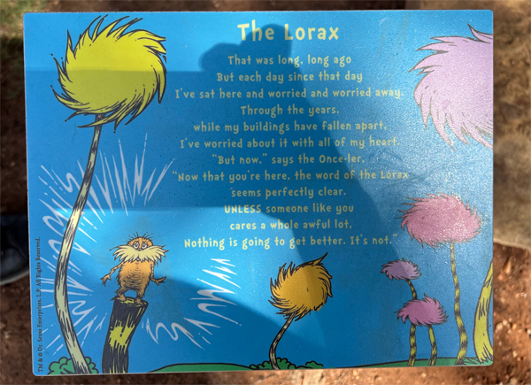 The Lorax sign