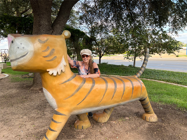 Karen Duquette and Mr Tiger