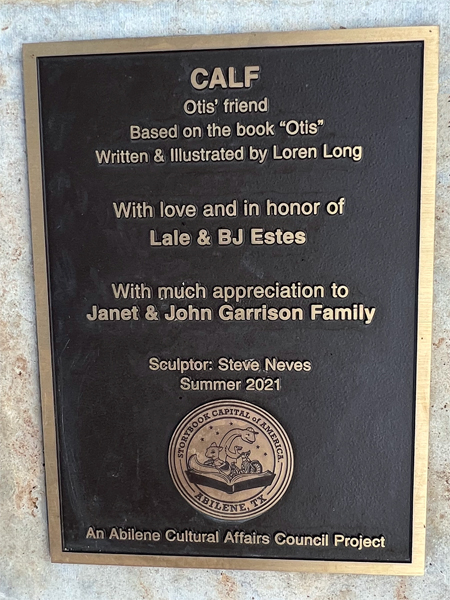 Calf plaque