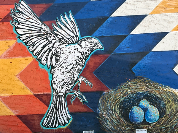 pieces of the above mural
