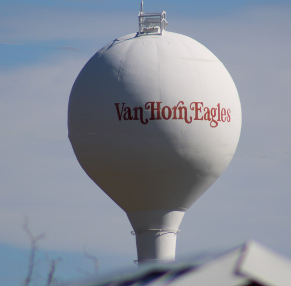 The Van Horn Eagles Water Tower