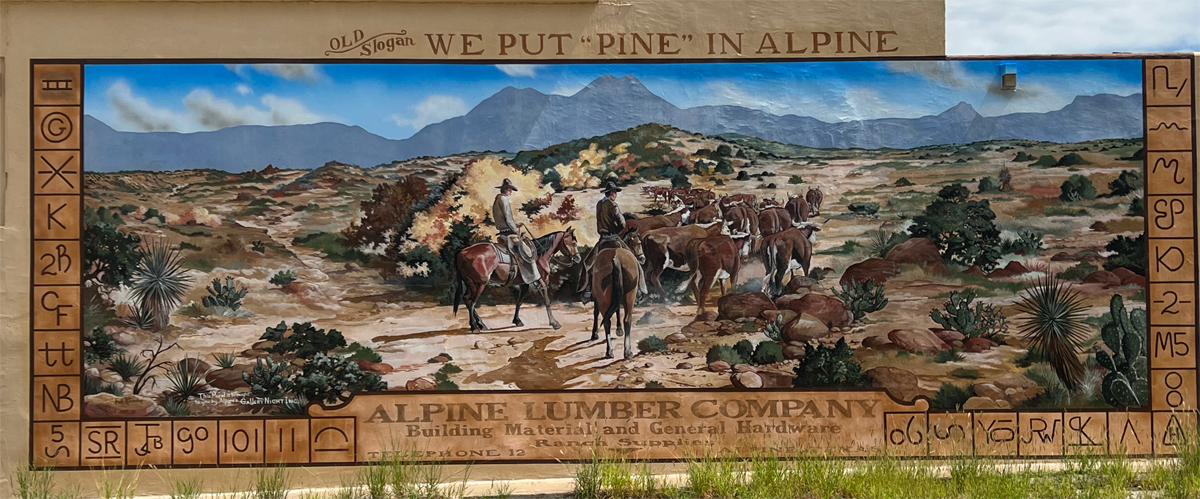 Apline Texas mural