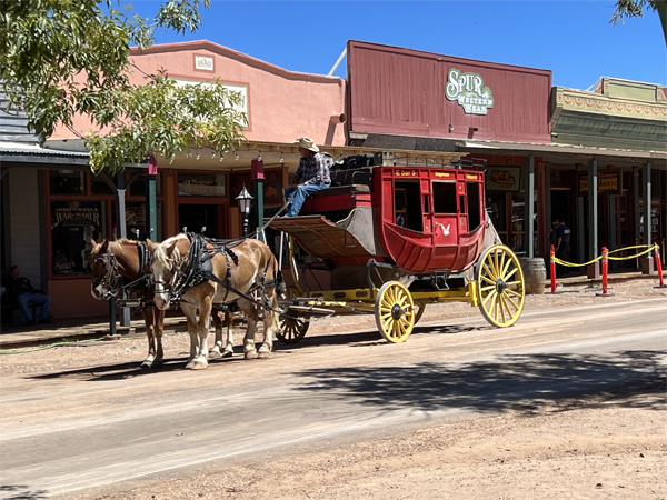 stagecoach ride in Tombstone