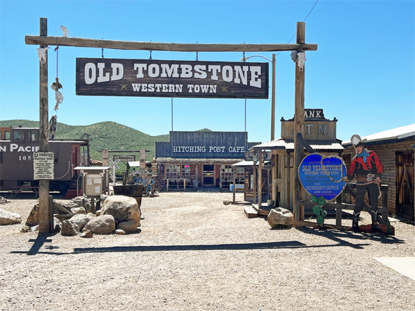 a cowboy at Old Tombstone