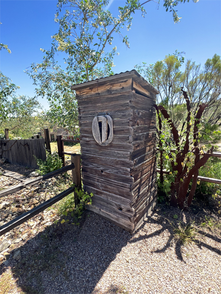 Tombstone outhouse