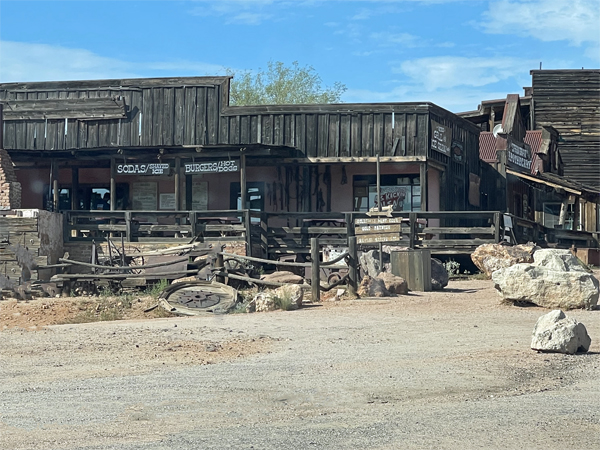 the gold mining town buildings