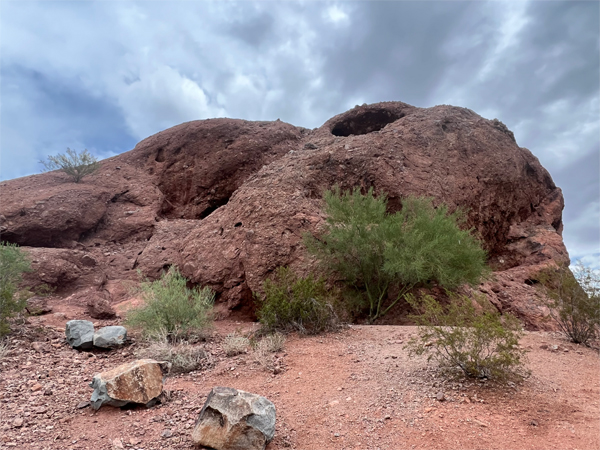 Getting closer to the hole in the rock