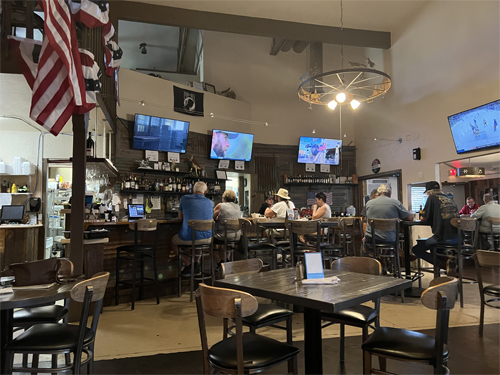 bar inside Gold Stallion Restaurant