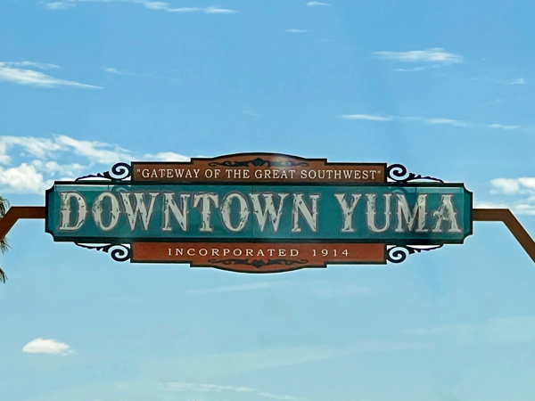 downtown Yuma sign