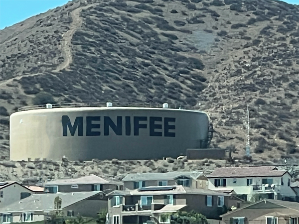 Menifee water tank