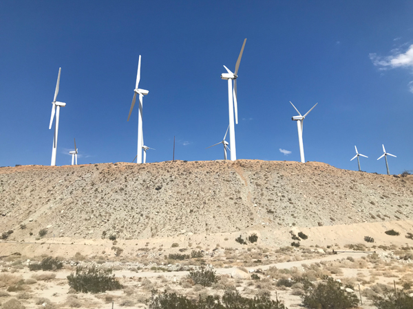 wind turbines in California