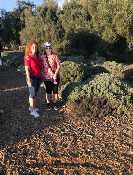 Karen Duquette and her sister in The Lavender Fields