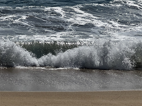 big waves at West Jetty Beach