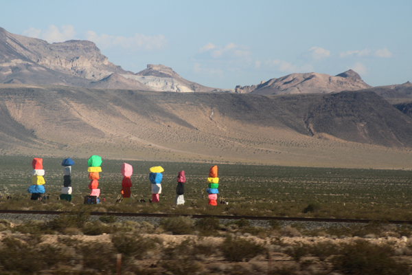 Seven Magic Mountains - the 7 towers