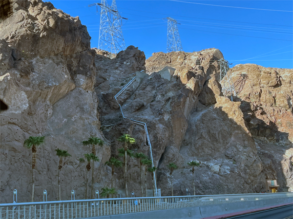 approaching Hoover Dam