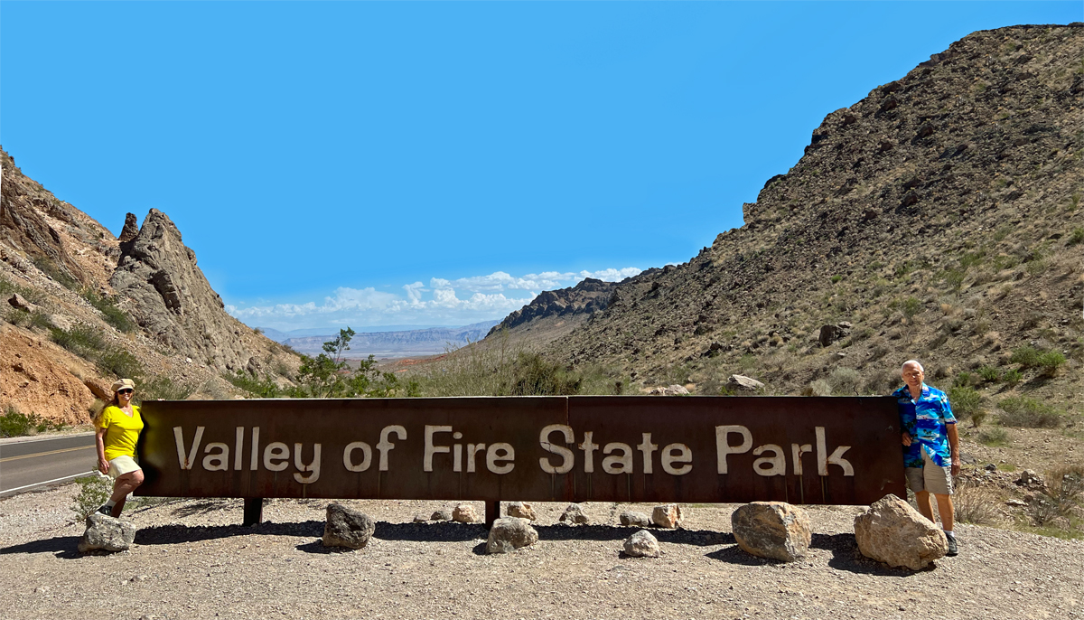 The two RV gypsies at Valley of Fire State Park