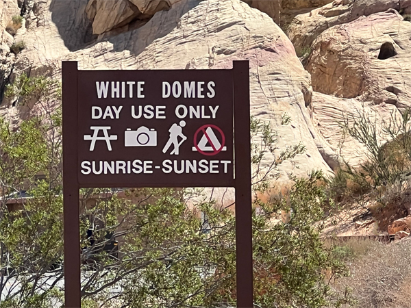 White Domes sign