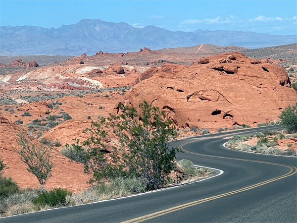The road to Fire Canyon