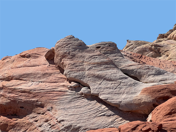 red rock near Fire Canyon