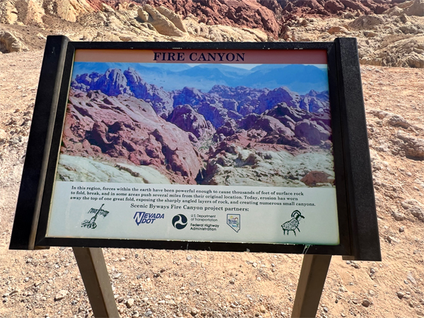 Fire Canyon sign