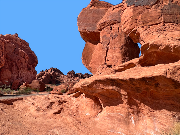 blow hole at Seven Sisters at Valley of Fire State Park