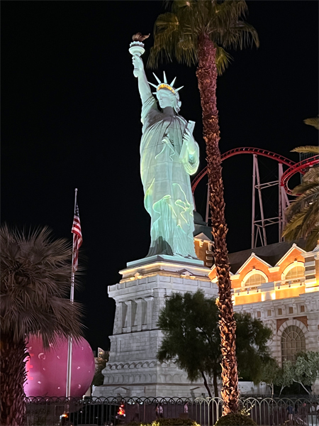 Statue of Liberty at night