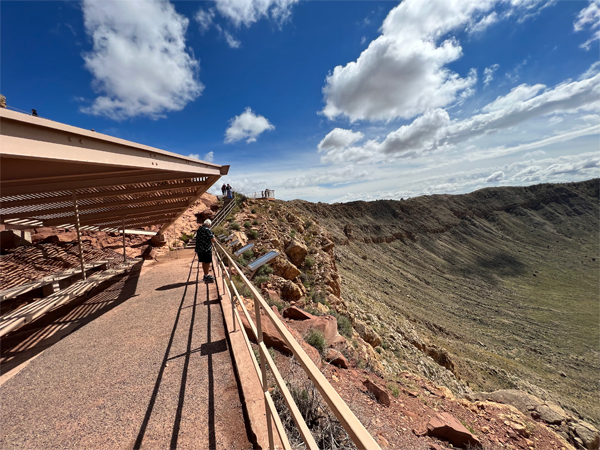 Lee Duquette at Meteor Crater