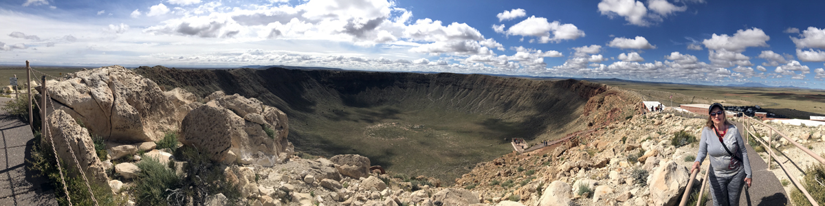 Karen Duquette at Meteor Crater