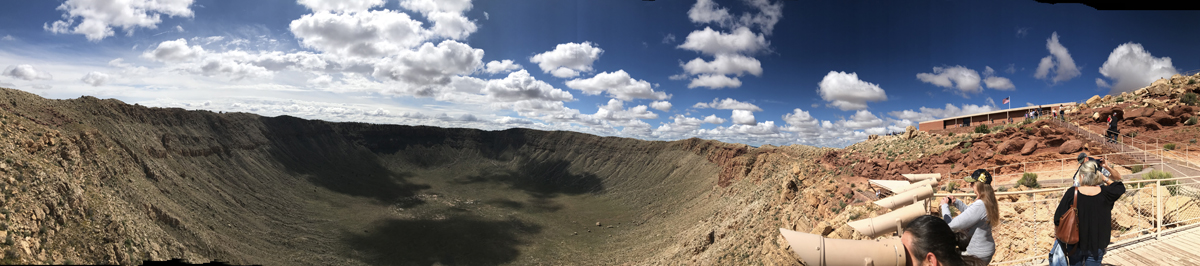 Karen Duquette at Meteor Crater