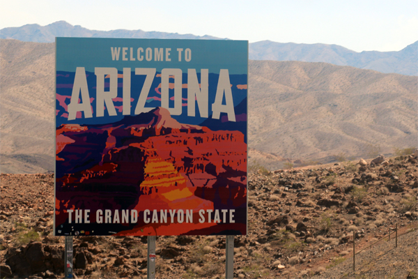 Welcome to Arizona sign