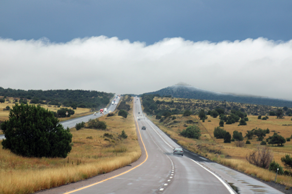 clouds over the mountain