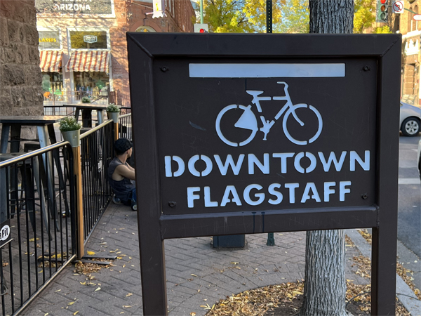 downtown Flagstaff sign