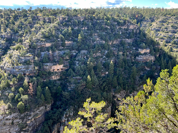 cliff homes atWalnut Canyon National Monument