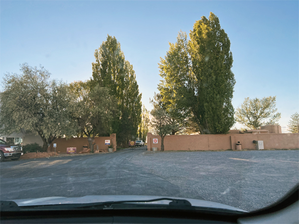 entry into Santa Rosa Campground